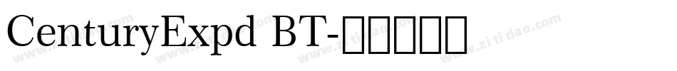 CenturyExpd BT字体转换
